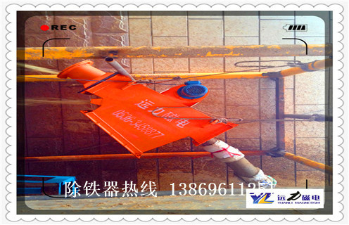 管道式永磁自卸除鐵器，管道式永磁自卸除鐵器_遠(yuǎn)力管道式永磁自卸除鐵器12000高斯 可定制工作原理_安裝示意圖