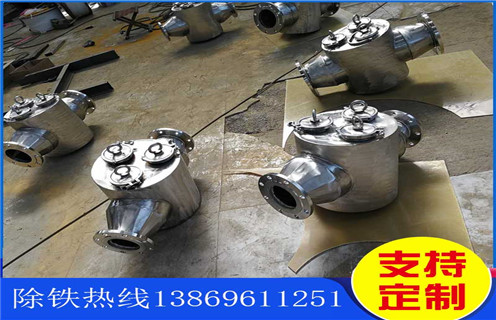 管道式永磁除鐵器，湖南管道式永磁除鐵器_遠(yuǎn)力湖南管道式永磁除鐵器應(yīng)用安裝示意圖型12000高斯_可定制工作原理
