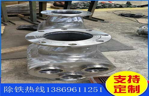 管道永磁除鐵器，成都管道永磁式除鐵器_成都管道永磁式除鐵器的動畫通過量計算應用安裝示意圖型12000高斯_可定制工作原理