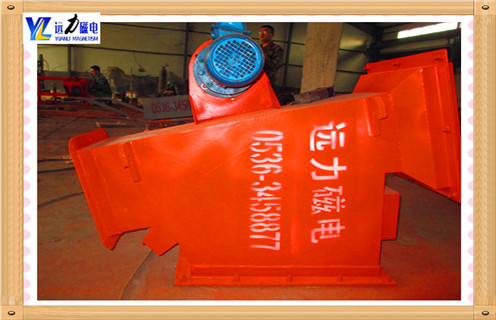 管道自卸式除鐵器，陜西管道式自卸式除鐵器_遠(yuǎn)力陜西管道式自卸式除鐵器12000高斯 可定制工作原理_安裝示意圖